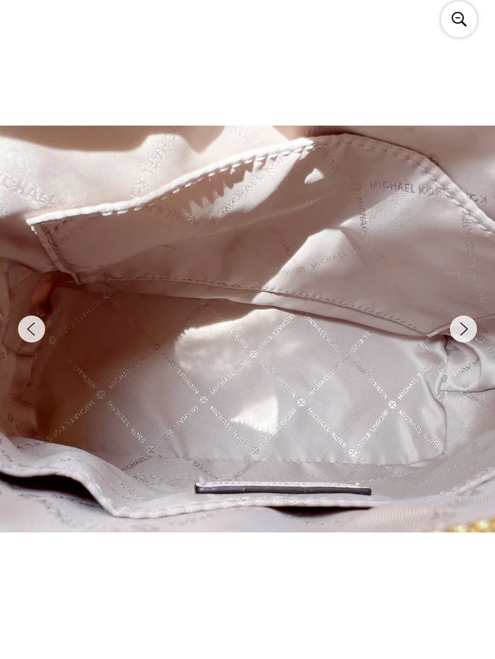 Michael Kors Pale Pink Quilted Tote Bag